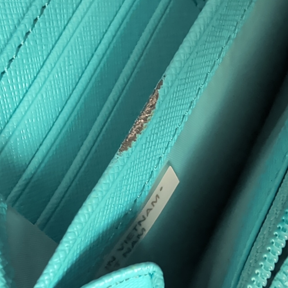 NWT Coach Turquoise Zipper Wallet - Picture 12 of 12